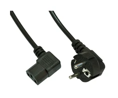 IEC maitinimo laidas PC maitinimo šaltiniui - kampinis - Akyga - 1.5m