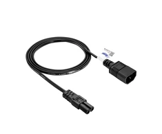 IEC C7/IEC C14 maitinimo laido prailgintuvas - 1.5 m juodas - Akyga AK-PC-15A