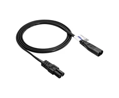 IEC C7/IEC C8 maitinimo laido prailgintuvas - 1.5 m juodas - Akyga AK-RD-08A
