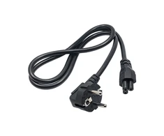 IEC C5/IEC C7 Cloverleaf maitinimo laidas - 1 m, juodas - Akyga AK-NB-08C