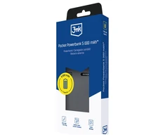 3Mk apsaugos priedai - 3mk kišeninė išorinė baterija 5000 mAh 12 W USB 1C-Pilkas