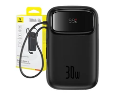 Powerbank Baseus QPow 2 10000mAh 30W 2xUSB-C (juodas)