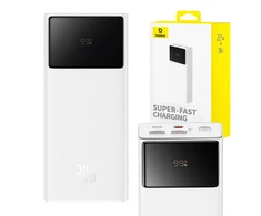 Powerbank Baseus Star-Lord 20000mAh, 30W (balta)