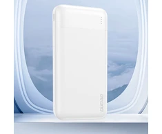 Powerbank Dudao K18-1W 10000mAh USB-A / USB-C / Micro USB - baltos spalvos
