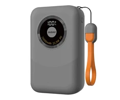 Powerbank Dudao K21 Mini 10000mAh 22.5W USB-A / USB-C – pilkos spalvos