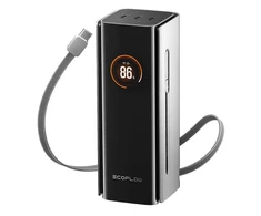 Nešiojamoji baterija „EcoFlow RAPID Pro 20000 230W“ (su integruotu 100 W laidu)
