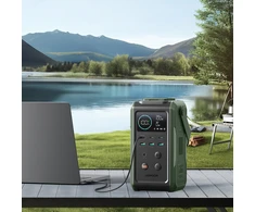 Powerbank Joyroom JR-PBF10 75000mAh 100W 3x USB-C 3x USB-A su sulankstomu žibintuvėliu ir rankena – žalia
