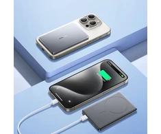 Powerbank Joyroom JR-PBM08 5000mAh 20W su belaidžiu įkrovimu – pilkos spalvos