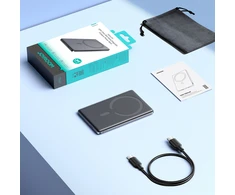 Powerbank Joyroom JR-PBM08 5000mAh 20W su belaidžiu įkrovimu – pilkos spalvos