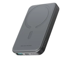 Powerbank Joyroom JR-W020 Mini 5000mAh USB-A USB-C inductive 20W – juodos spalvos + USB-C / USB-C cable