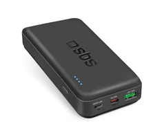 Nešiojamoji baterija SBS TTBB20000PD20K 20000 mAh 20W PD USB-C, USB-A, Micro USB – juoda