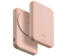 Uniq Lyden Lexa Magnetic 5000mAh PD USB-C MagSafe Power Bank - Rožinė