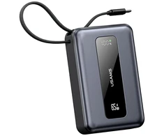 Nešiojamoji baterija USAMS XH serija CD243 20000mAh 65W, tamsinti