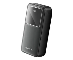 Powerbank Vention FHMB0 30000 mAh, 22,5 W (juoda)