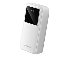 Powerbank Vention FHMW0 30000 mAh, 22,5 W (balta)