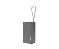 Powerbank Wozinsky K65+ 65W 30000mAh 2x USB-C, 1x USB-A 65W - juodos spalvos