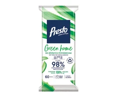 PRESTO Valymo šluostės įvairiems paviršiams Žalias Home 1 pak. - 60 vnt