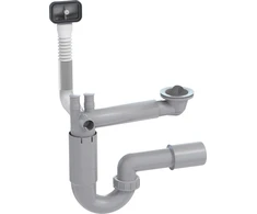 Prevex Sifonas 1 1/2" X 50mm su perpildymu ir skalbimo mašinos jungtimi