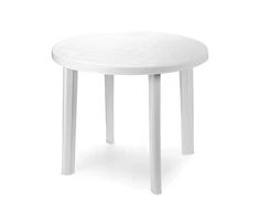 ProGarden Lauko stalas DIANA TONDO 90600, baltas, Ø90×72 cm