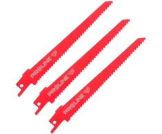Proline Zobenzāģa asmenys medienai 152 mm HCS 6 TPI 3 vnt.