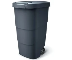 Prosperplast [[KEEP0]]Atliekų konteineris su dangčiu ir ratukais 110 l, antracito spalvos