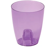 Prosperplast Vazonas orchidėjoms Coubi 18x16cm, 2.4L, skaidrus violetinis