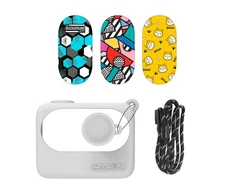 Apsauginis dėklas Sunnylife foApsauginis dėklas Sunnylife skirtas Insta360 GO 3 baltas su lipdukaisr Insta360 GO 3 juodas su lipdukais