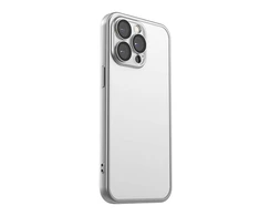 Apsauginis telefono dėklas Joyroom JR-15Q2, skirtas iPhone 15 Pro (matinis pilkas)