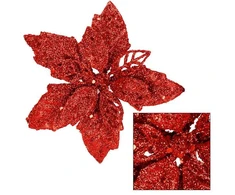 Dirbtinė gėlė puansetija Springos 13x13 cm raudona