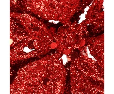 Dirbtinė gėlė puansetija Springos 13x13 cm raudona