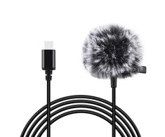 Puluz Jack Lavalier laidinis mikrofonas 1.5m USB-C Type-C PU425