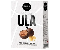 Pure Chocolate Pieninio šokolado triufeliai su žemės riešutų kremo įdaru "UĻA" 133 g TIKRAS ŠOKOLADAS