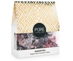 Pure Chocolate Piena šokolādes trifeles Asorti 96g, PURE