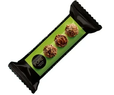 Pure Chocolate Pieniško šokolado triufeliai PURE su sūdytos karamelės kremo įdaru ir pekano riešutu, 38 g