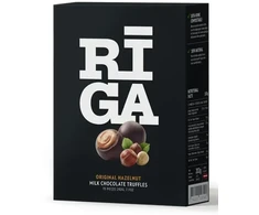 Pure Chocolate Piena šokolādes trifeles ar lazdu riekstu un cepumu krēma pildījumu "Rīga" 202g