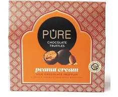 Pure Chocolate Pieninio šokolado triufeliai su žemės riešutų kremo įdaru 94 g PURE