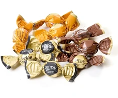 Pure Chocolate Tumšās šokolādes trifeles ar pildījumiem "ASORTI" 1kg (mazās) PURE