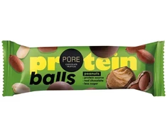 Pure Chocolate Tumšās šokolādes trifeles ar proteīna zemesriekstu krēma pildījumu 40g PURE
