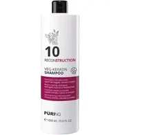 PURING 10 Reconstruction šampūnas su augaliniu keratinu, 300 ml