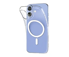 Puro 0.3 MAG Ultra-Slim TPU Dėklas suderinamas su MagSafe skirtas Apple iPhone 17 – skaidrus