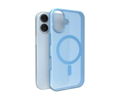 Puro Daylight Magsafe Compatible Silikoninis dėklas for iPhone 17 - Translucent Mėlyna
