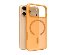 Puro Daylight Magsafe Compatible Silikoninis dėklas for iPhone 17 Pro - Translucent Oranžinis