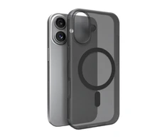 Puro Daylight Magsafe Compatible Silikoninis dėklas for iPhone 17 - Translucent Juodas