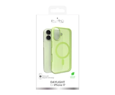 Puro Daylight Magsafe Compatible Silicone dėklas skirtas Apple iPhone 17 – Translucent žalios spalvos