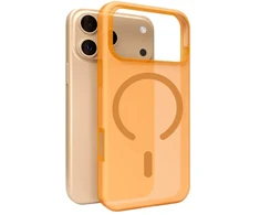 Puro Daylight Magsafe Compatible Silikoninis dėklas for iPhone 17 Pro - Translucent Oranžinis