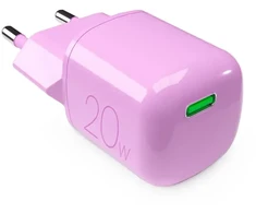 Puro Elektrik Puro 20W GaN USB-C Wall Charger - Rožinė