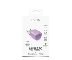 Puro Elektrik Puro 20W GaN USB-C Wall Charger - Rožinė