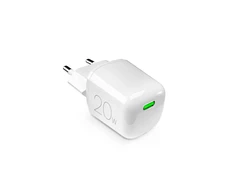 Puro Elektrik Puro 20W GaN USB-C laidinis įkroviklis – baltos spalvos