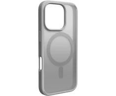Puro Gradient MagSafe Silikoninis dėklas for iPhone 16 Pro Max - Sidabrinis