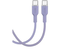 Puro ICON duomenų perdavimo ir įkrovimo kabelis | USB-C į USB-C | 1,5 m | purpurinė